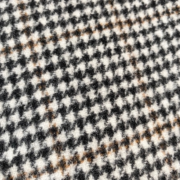 new Allsaints โค๏ธ Paige Wool Coat โค๏ธ Houndstooth Plaid โค๏ธ Black Brown Check - Picture 11 of 15